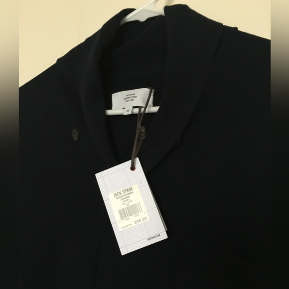 Jack Spade Navy Blue Spender Cardigan Sweater Button Up Sz XS $265 USD - Picture 7 of 7
